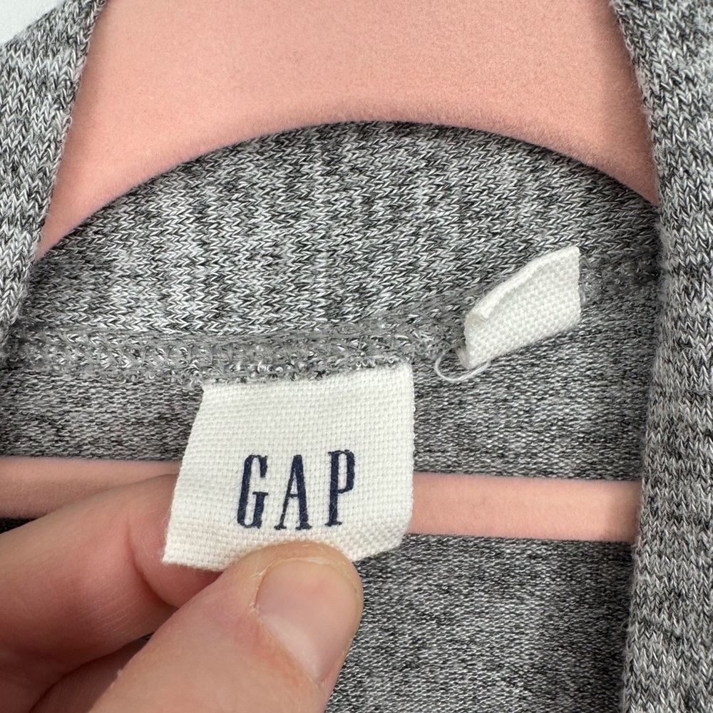 GAP Women's Heather Gray Women's Open Cardigan with Belt Size Large - Picture 6 of 8